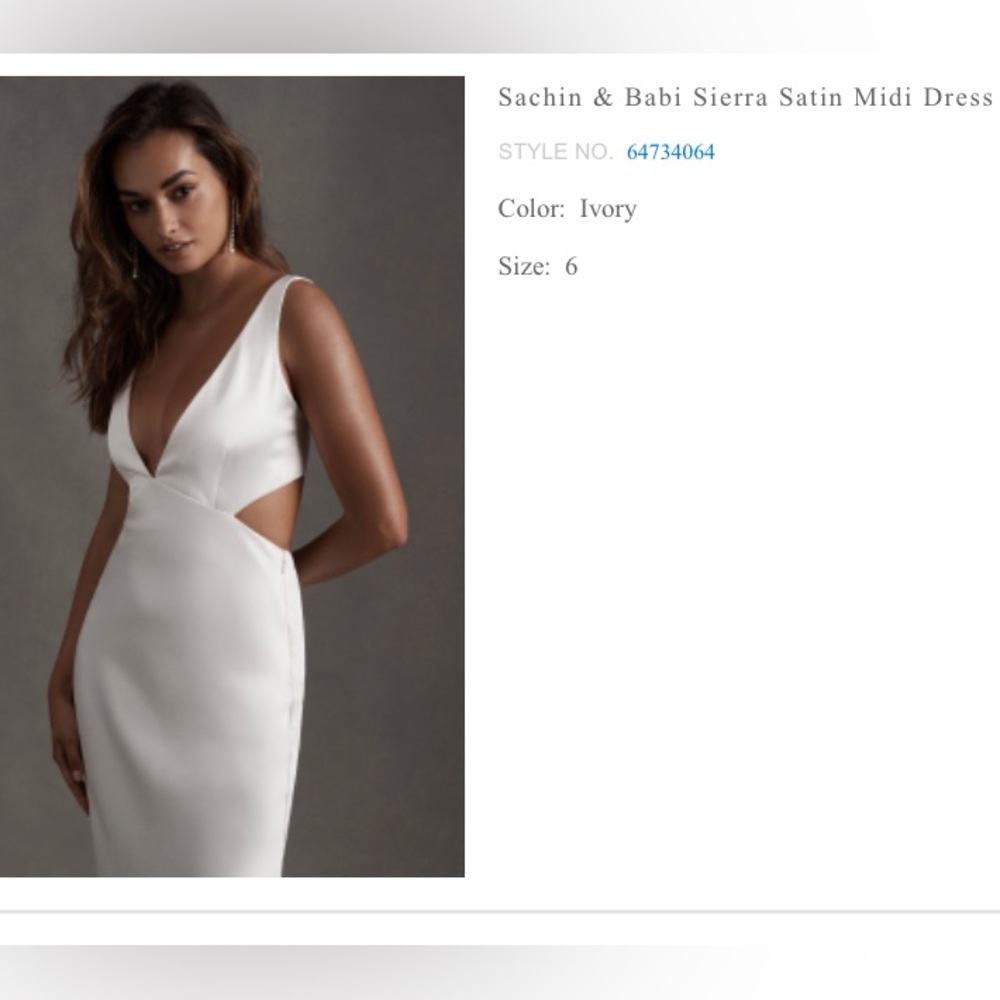 BHLDB Sachin and Babi Sierra Satin Midi Dress